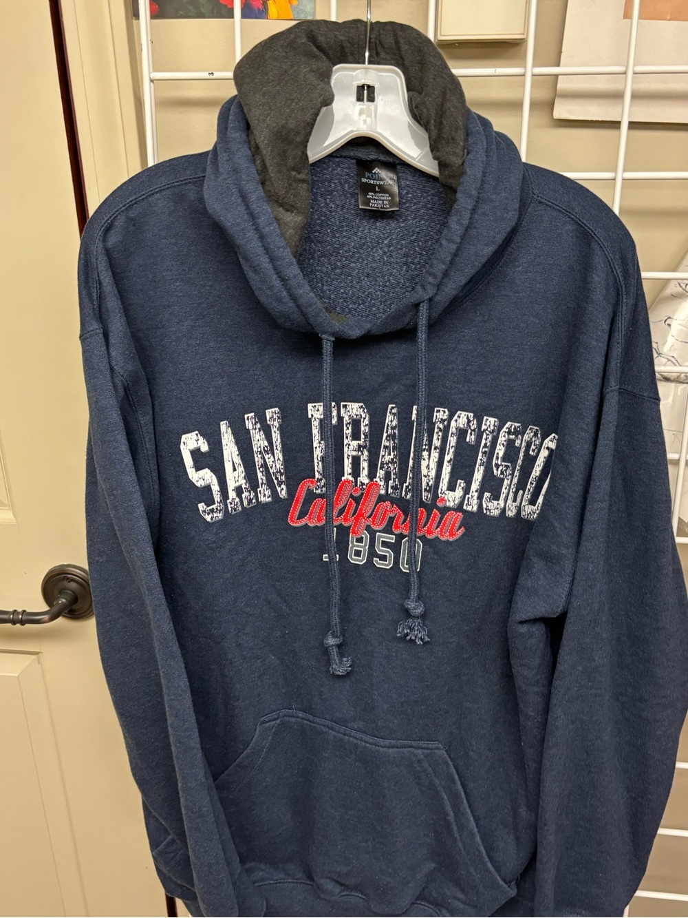 NWOT Point Sportswear San Francisco California Pullover Hoodie Size Large Blend
